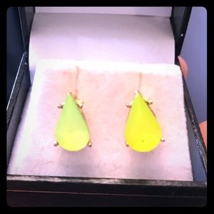 PINK SLIP Lime Green Teardrop Studs💚